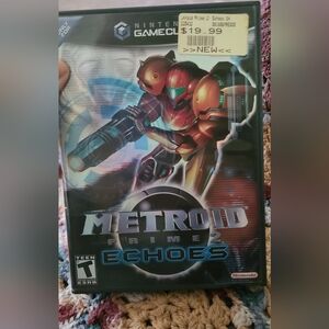Nintendo Metroid Prime 2 Echoes — Black, Red, Teal Cover